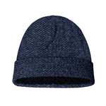 Dark Blue Denim Jeans Print Beanie