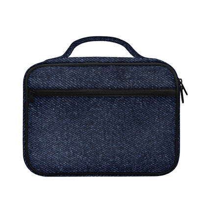 Dark Blue Denim Jeans Print Briefcase Bible Bag