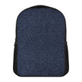 Dark Blue Denim Jeans Print Casual Backpack
