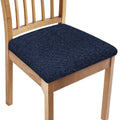 Dark Blue Denim Jeans Print Chair Cushion Cover
