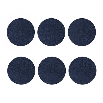 Dark Blue Denim Jeans Print Coaster Set