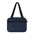 Dark Blue Denim Jeans Print Double Strap Bible Bag