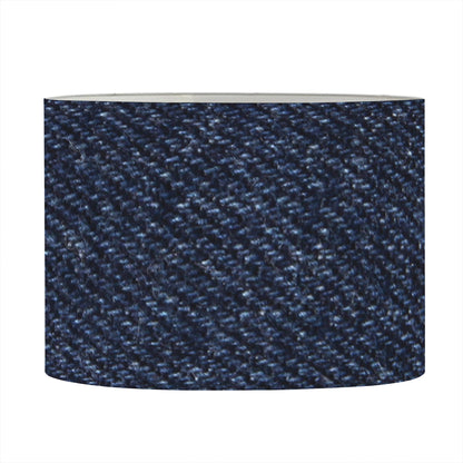 Dark Blue Denim Jeans Print Drum Lamp Shade