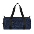Dark Blue Denim Jeans Print Gym Bag