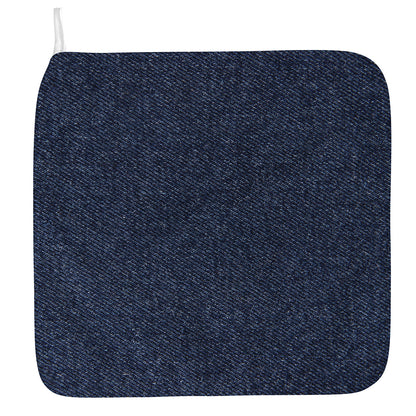 Dark Blue Denim Jeans Print Hand Towel