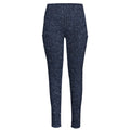 Dark Blue Denim Jeans Print High-Waisted Pocket Leggings