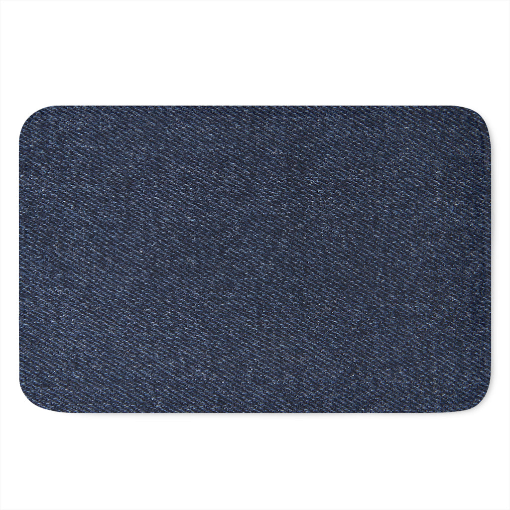 Dark Blue Denim Jeans Print Indoor Door Mat