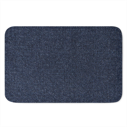 Dark Blue Denim Jeans Print Indoor Door Mat