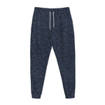 Dark Blue Denim Jeans Print Jogger Pants