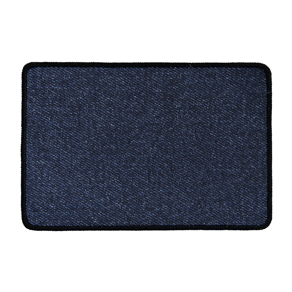 Dark Blue Denim Jeans Print Kitchen Mat