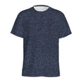 Dark Blue Denim Jeans Print Men's Athletic T-Shirt
