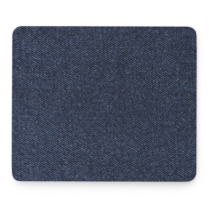 Dark Blue Denim Jeans Print Mouse Pad