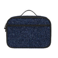 Dark Blue Denim Jeans Print Portable Lunch Bag