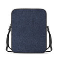 Dark Blue Denim Jeans Print Rectangular Crossbody Bag