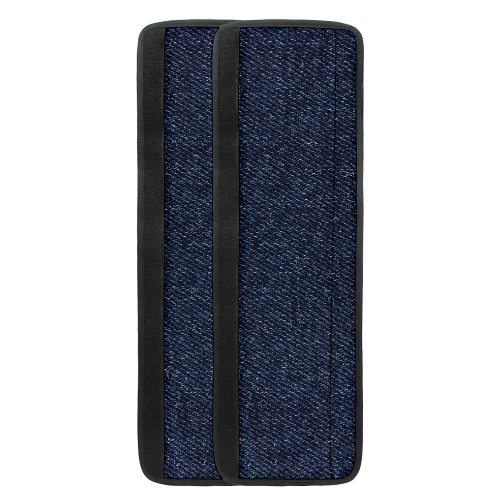 Dark Blue Denim Jeans Print Refrigerator Handle Covers