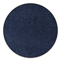 Dark Blue Denim Jeans Print Round Floor Mat