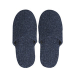 Dark Blue Denim Jeans Print Slippers
