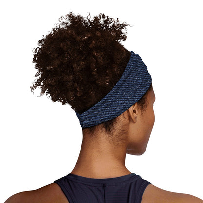 Dark Blue Denim Jeans Print Sports Headband