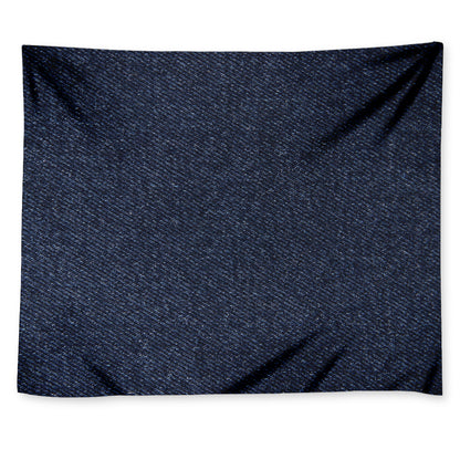 Dark Blue Denim Jeans Print Tapestry