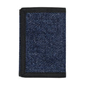 Dark Blue Denim Jeans Print Trifold Wallet