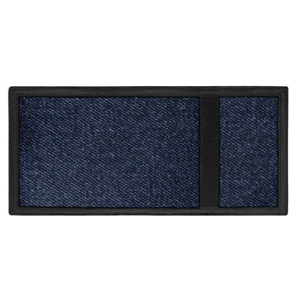 Dark Blue Denim Jeans Print Trifold Wallet