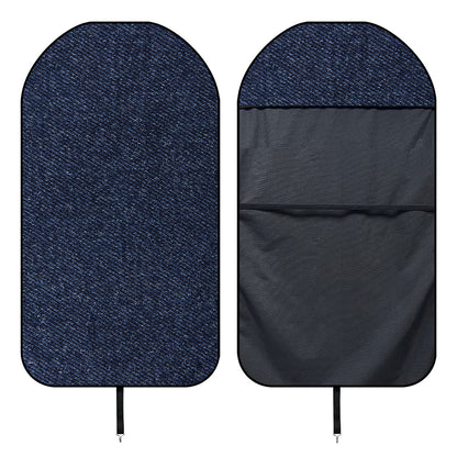 Dark Blue Denim Jeans Print Waterproof Car Seat Cover