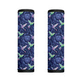 Dark Blue Floral Hummingbird Print Handle Covers