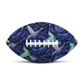 Dark Blue Floral Hummingbird Print Rugby Ball