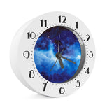 Dark Blue Galaxy Space Print Alarm Clock