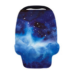 Dark Blue Galaxy Space Print Baby Seat Cover