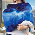 Dark Blue Galaxy Space Print Baby Seat Cover