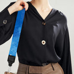 Dark Blue Galaxy Space Print Bag Strap