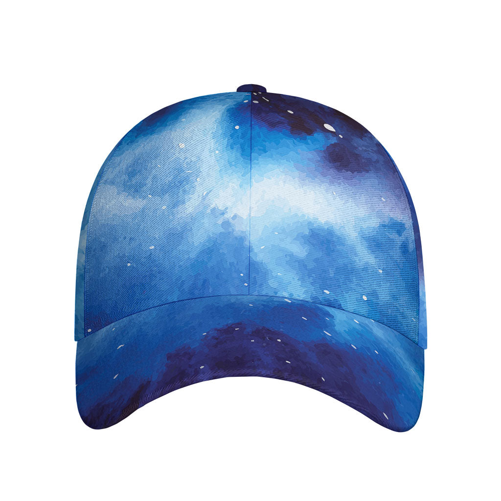 Dark Blue Galaxy Space Print Baseball Cap