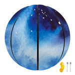 Dark Blue Galaxy Space Print Basketball
