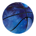 Dark Blue Galaxy Space Print Basketball