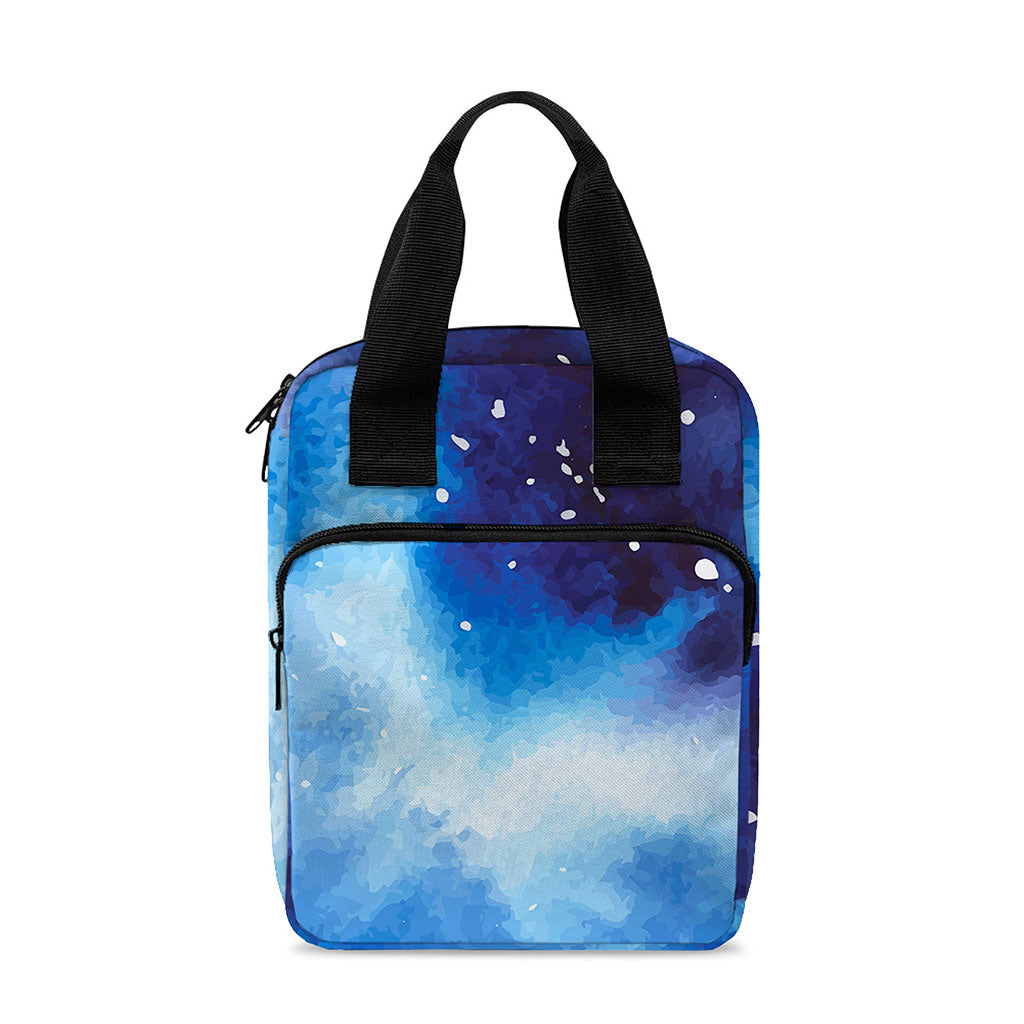 Dark Blue Galaxy Space Print Bible Tote Bag
