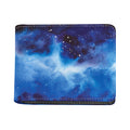 Dark Blue Galaxy Space Print Bifold Wallet