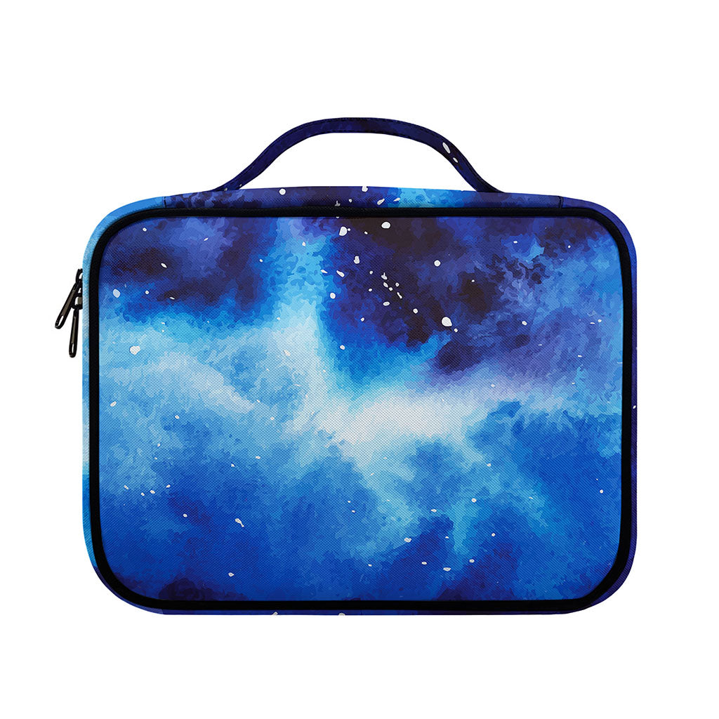 Dark Blue Galaxy Space Print Briefcase Bible Bag