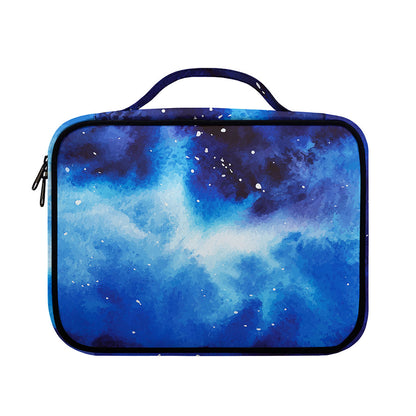 Dark Blue Galaxy Space Print Briefcase Bible Bag