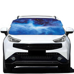 Dark Blue Galaxy Space Print Car Windshield Snow Cover