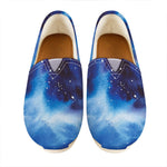 Dark Blue Galaxy Space Print Casual Shoes