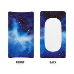 Dark Blue Galaxy Space Print Changing Pad Cover