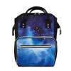 Dark Blue Galaxy Space Print Diaper Bag
