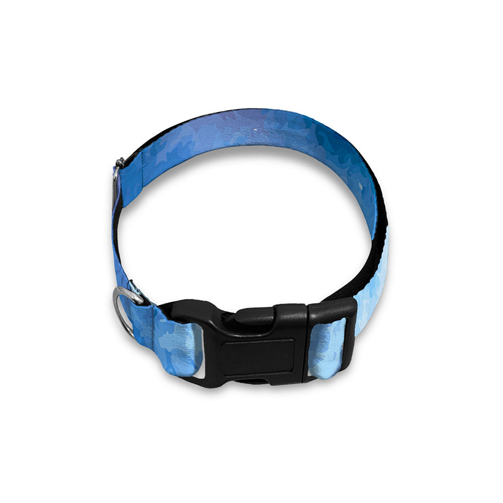 Dark Blue Galaxy Space Print Dog Collar