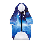 Dark Blue Galaxy Space Print Dog Zip Up Hoodie