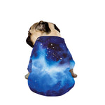 Dark Blue Galaxy Space Print Dog Zip Up Jacket