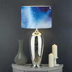 Dark Blue Galaxy Space Print Drum Lamp Shade