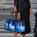 Dark Blue Galaxy Space Print Duffle Bag