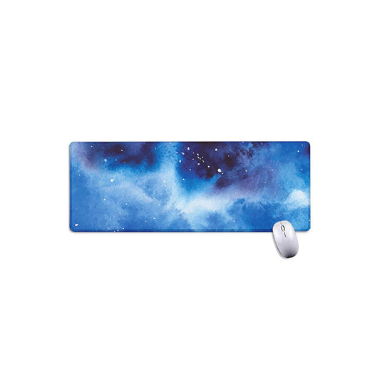 Dark Blue Galaxy Space Print Extended Mouse Pad