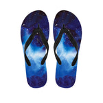 Dark Blue Galaxy Space Print Flip Flops